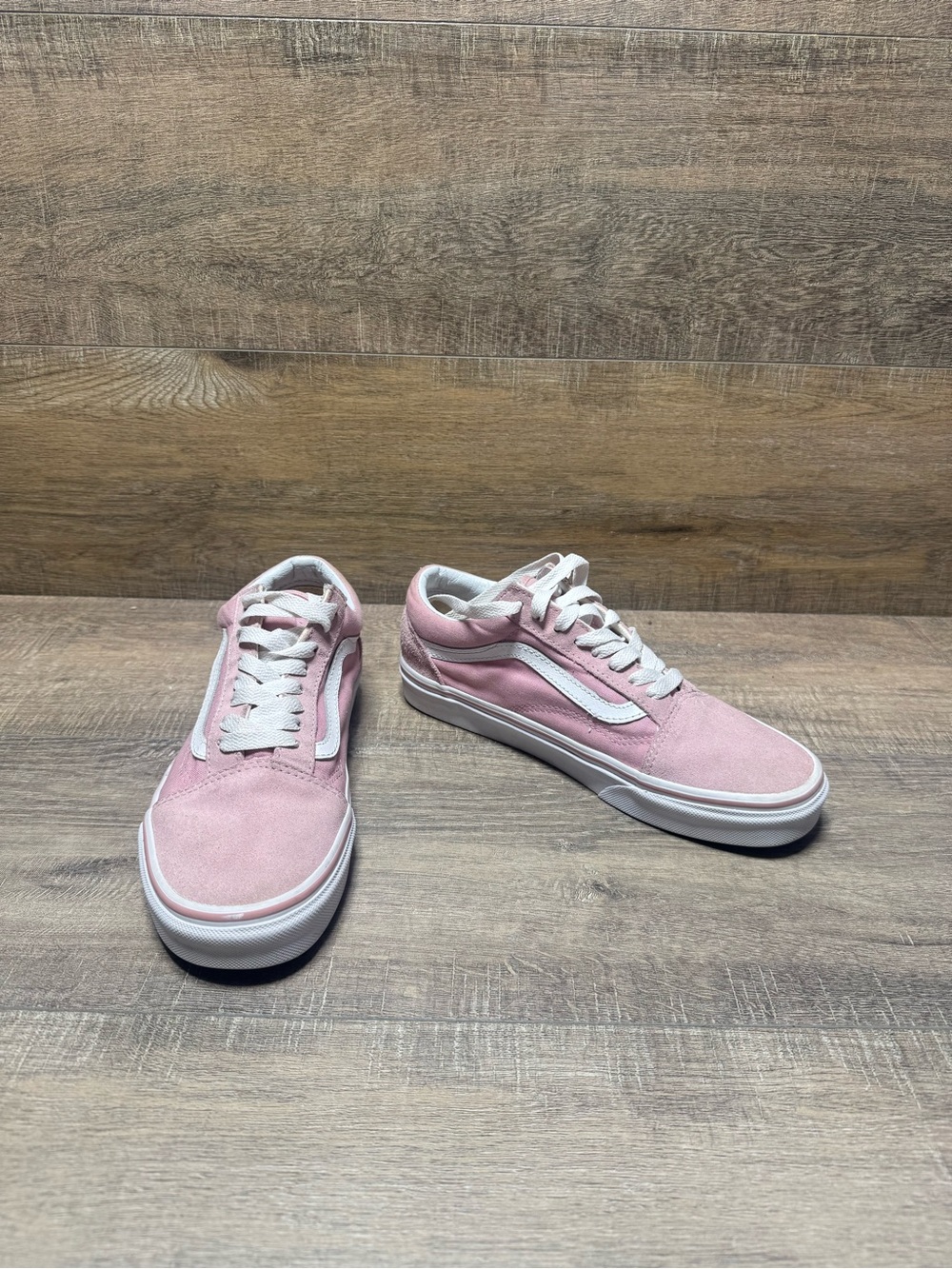 Vans Kids Old Skool Sneakers - Light Pink & White - Picture 6 of 6